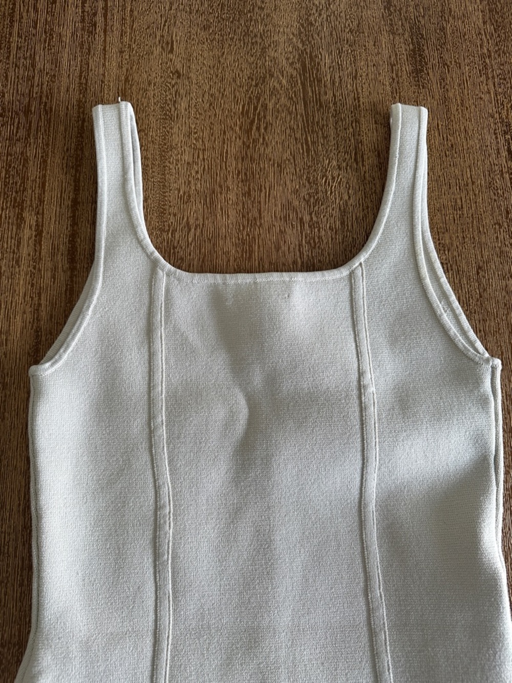 EUC Babaton cream tank bodycon dress size small - Picture 7 of 8